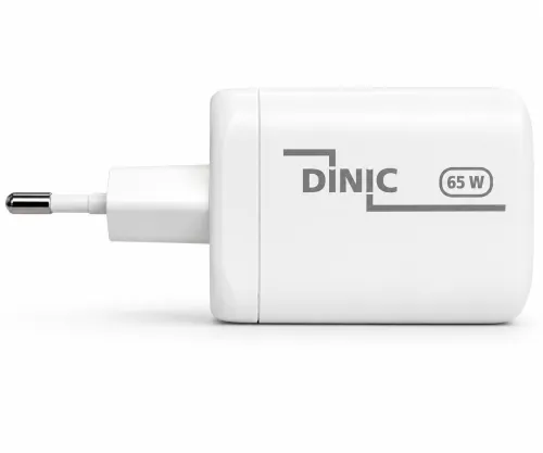 Încărcător/alimentator DINIC USB C/C/A 65 W Încărcare rapidă Power Delivery 3.0, tehnologie PPS, cutie DINIC
